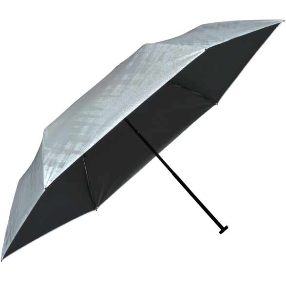 Knirps Taschenschirm US.050 Ultra Light Slim Manual mit UV- und Hitzeschutz - Black Heatshield - Luxury - silver