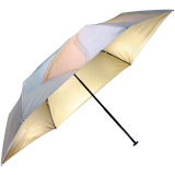 Knirps Taschenschirm US.050 Ultra Light Slim Manual mit UV- und Hitzeschutz - Gold Heatshield - Marbled