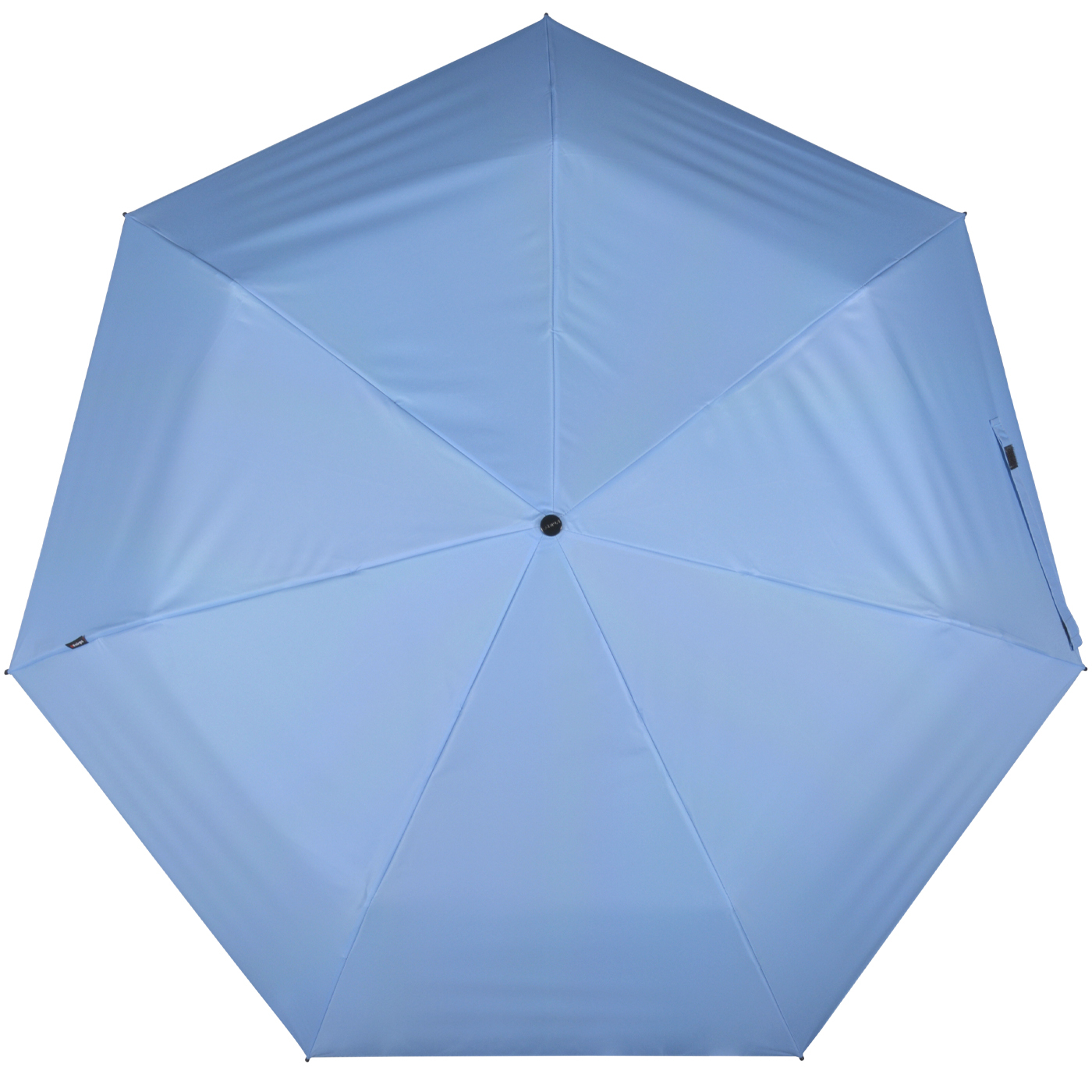 Knirps Mini Slim Duomatic UV-Schutz mit irisierender Beschichtung - blue