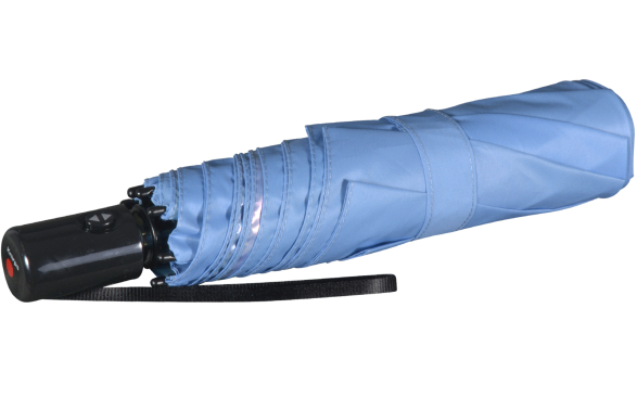 Knirps Mini Slim Duomatic UV-Schutz mit irisierender Beschichtung - blue