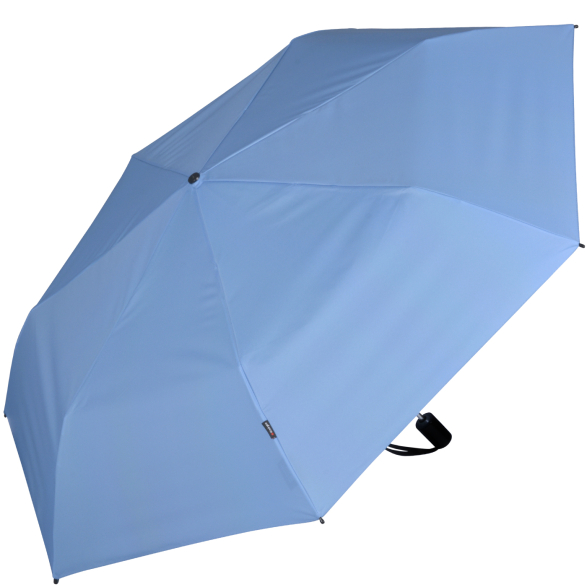 Knirps Mini Slim Duomatic UV-Schutz mit irisierender Beschichtung - blue
