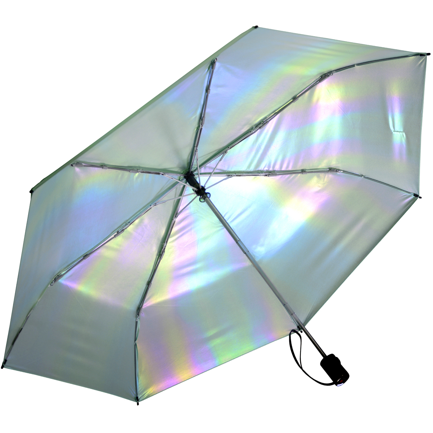 Knirps Mini Slim Duomatic UV-Schutz mit irisierender Beschichtung - mint