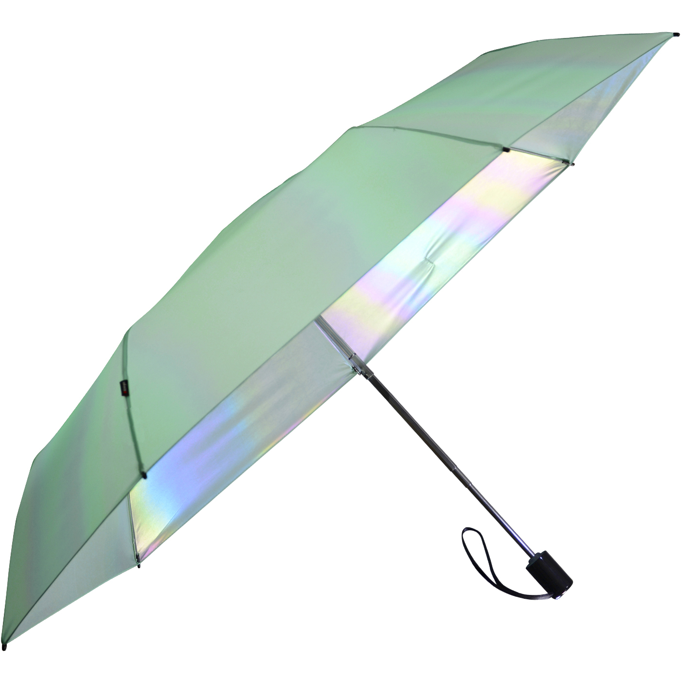 Knirps Mini Slim Duomatic UV-Schutz mit irisierender Beschichtung - mint