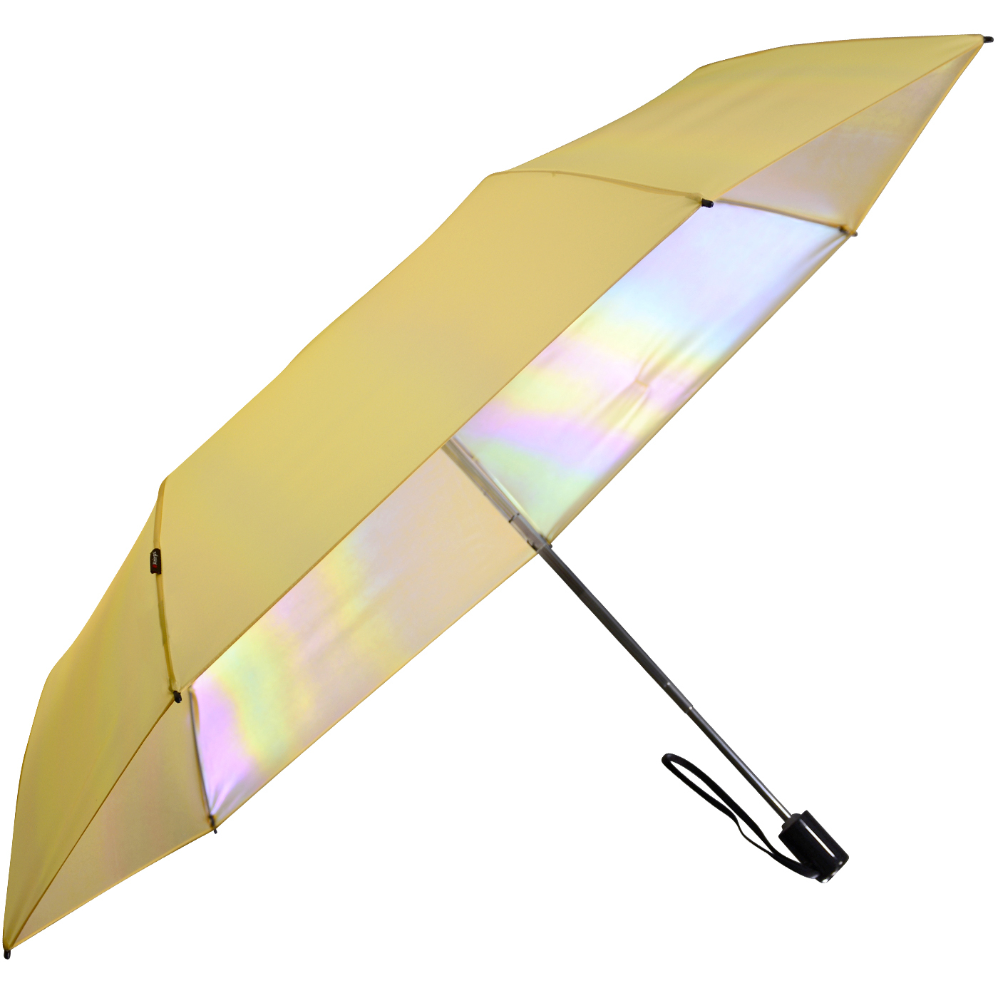 Knirps Mini Slim Duomatic UV-Schutz mit irisierender Beschichtung - vanilla