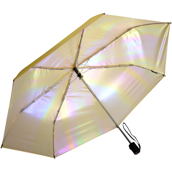 Knirps Mini Slim Duomatic UV-Schutz mit irisierender Beschichtung - vanilla