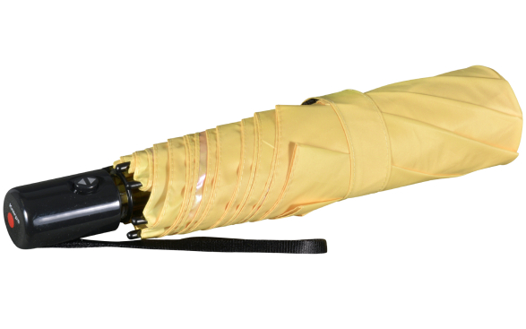 Knirps Mini Slim Duomatic UV-Schutz mit irisierender Beschichtung - vanilla