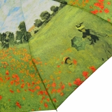 Taschenschirm Regenschirm Claude Monet Mohnblumenfeld -...