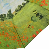 Taschenschirm Regenschirm Claude Monet Mohnblumenfeld -...