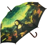 Regenschirm AC Schirm Long Leonardo da Vinci - Mona Lisa UV-Protection