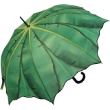 Regenschirm Automatik Schirm Tropische Momente - Bananenblatt  UV-Protection