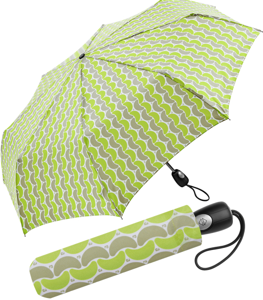 Pierre Cardin Regenschirm Croissant green - Taschenschirm Easymatic