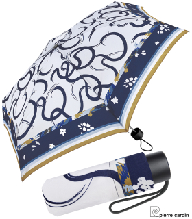 Pierre Cardin Supermini Taschenschirm Petito Foulard white