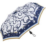 Pierre Cardin Taschenschirm Auf-Zu Automatik Foulard white