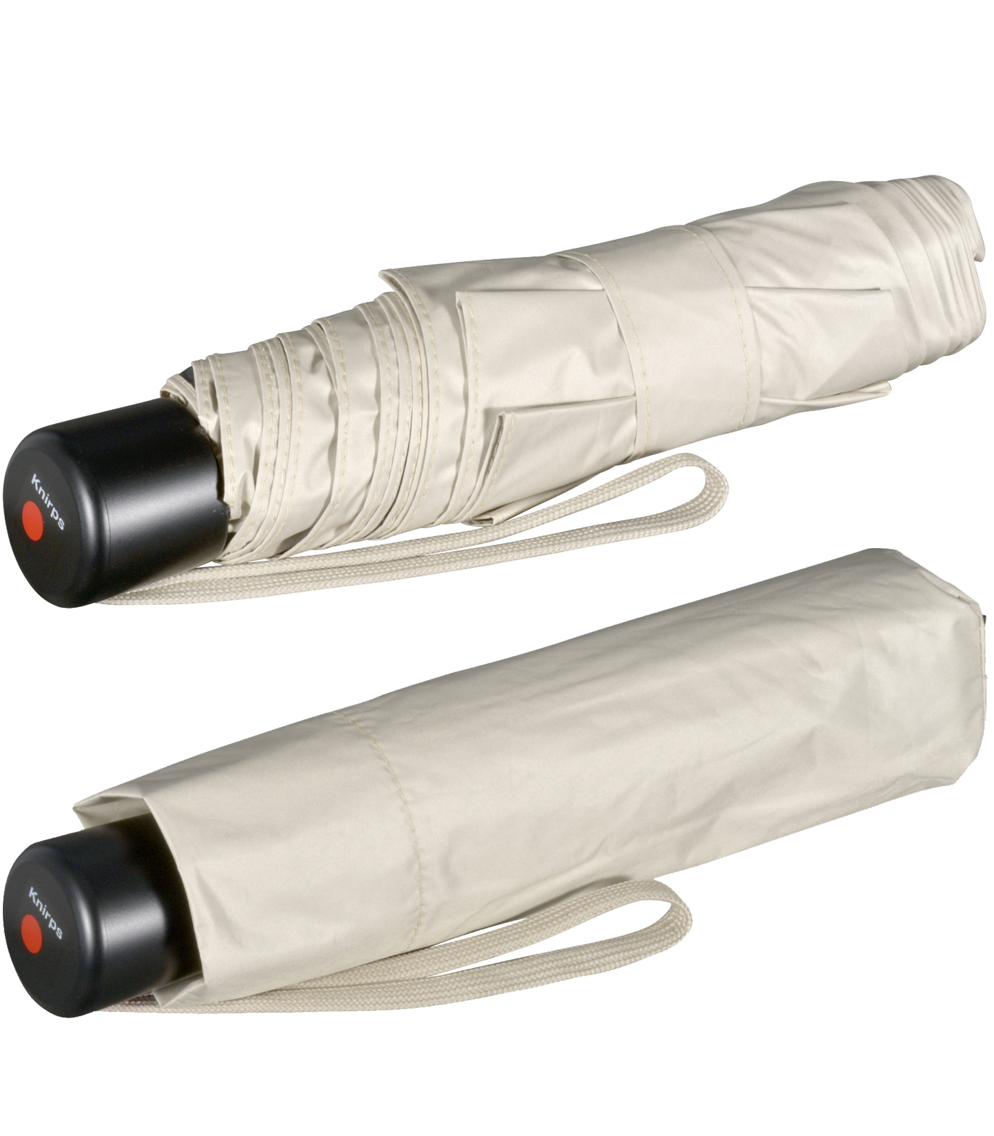 Knirps leichter Mini Sonnen-Regenschirm C.058 Manual mit UV- und Hitzeschutz - beige-black