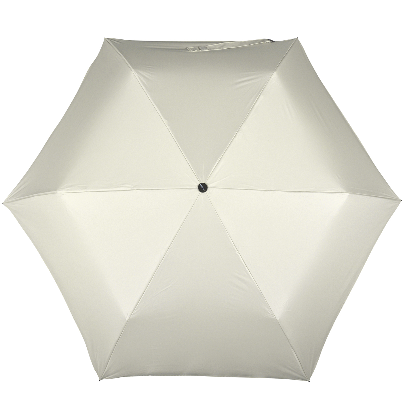 Knirps leichter Mini Sonnen-Regenschirm C.058 Manual mit UV- und Hitzeschutz - beige-silver
