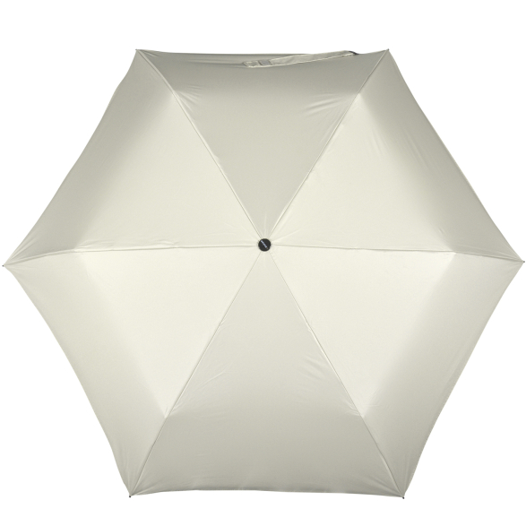 Knirps leichter Mini Sonnen-Regenschirm C.058 Manual mit UV- und Hitzeschutz - beige-silver