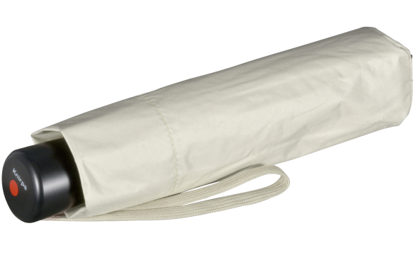 Knirps leichter Mini Sonnen-Regenschirm C.058 Manual mit UV- und Hitzeschutz - beige-silver