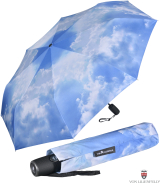 Regenschirm Sonnenschirm Sonnenschutz UV-Schutz Regen Oder Sonnenschein  Zusammenklappbarer Kompakter Tragbarer Regenschirm Mit Doppeltem  Verwendungszweck Windsicherer Sturm Schirm ( Size : 3 fold auto :  : Fashion