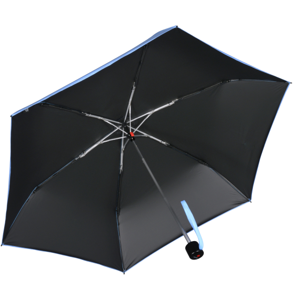 Knirps leichter Mini Sonnen-Regenschirm C.058 Manual mit UV- und Hitzeschutz - blue-black