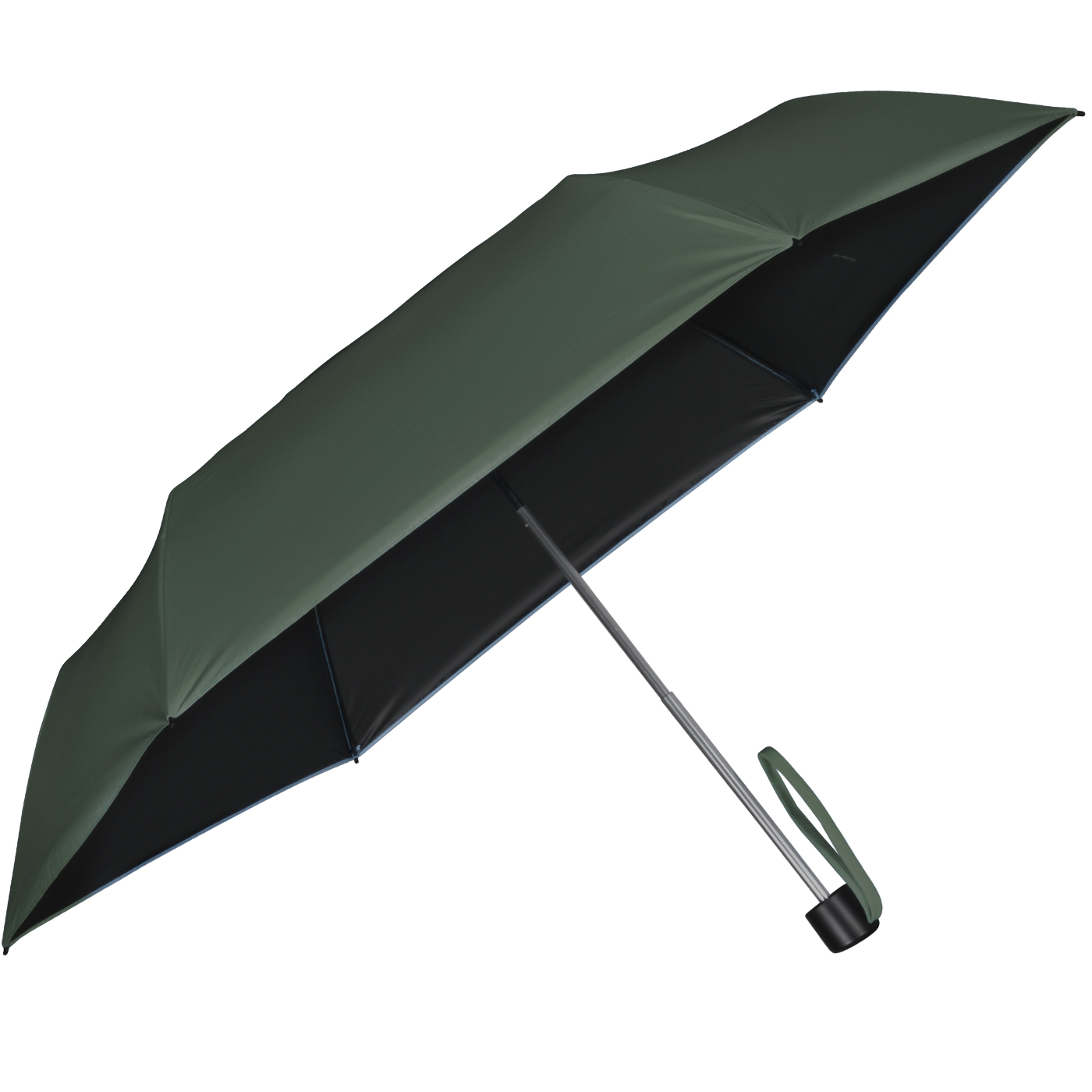 Knirps leichter Mini Sonnen-Regenschirm C.058 Manual mit UV- und Hitzeschutz - forest-black