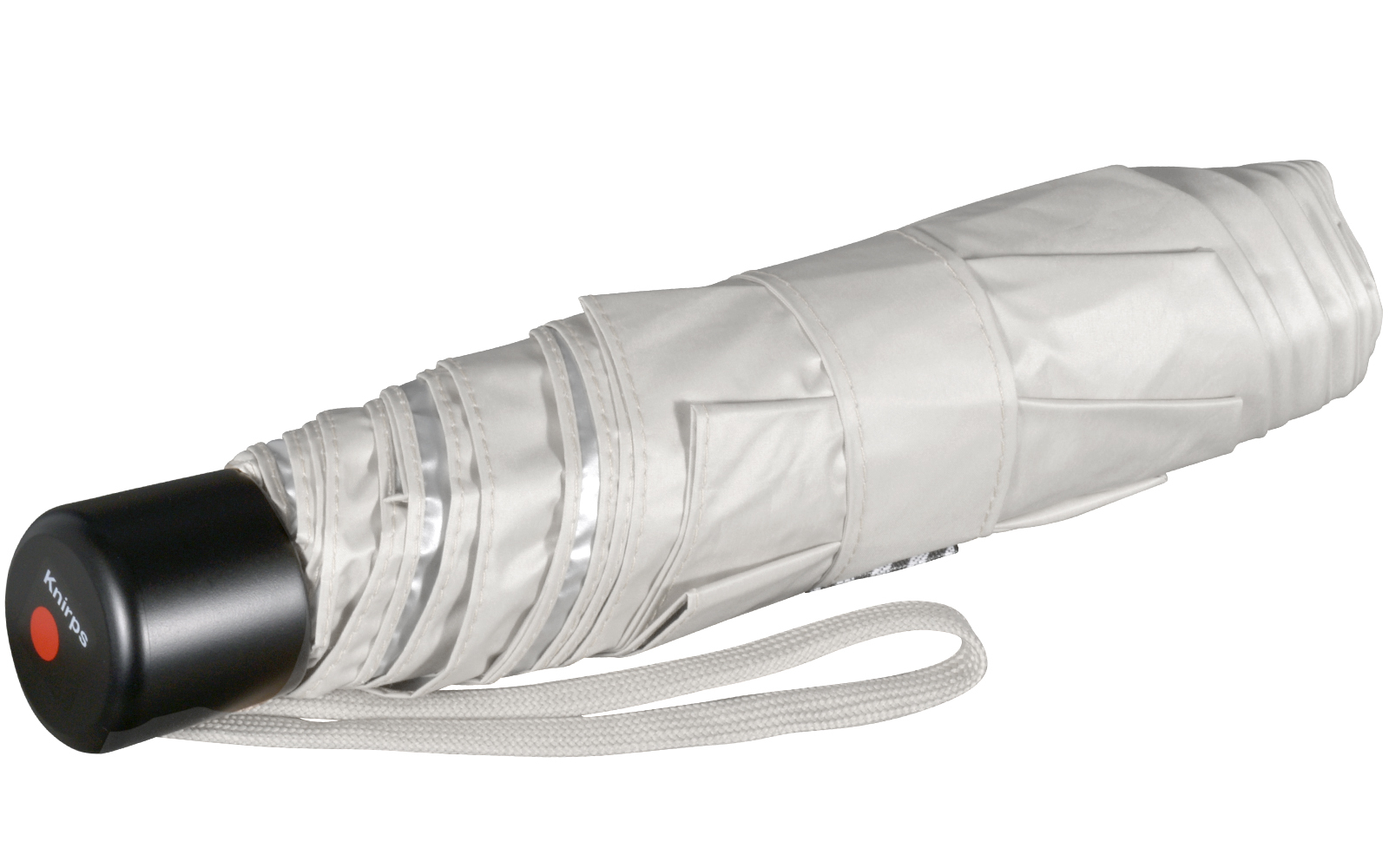 Knirps leichter Mini Sonnen-Regenschirm C.058 Manual mit UV- und Hitzeschutz - stone-silver