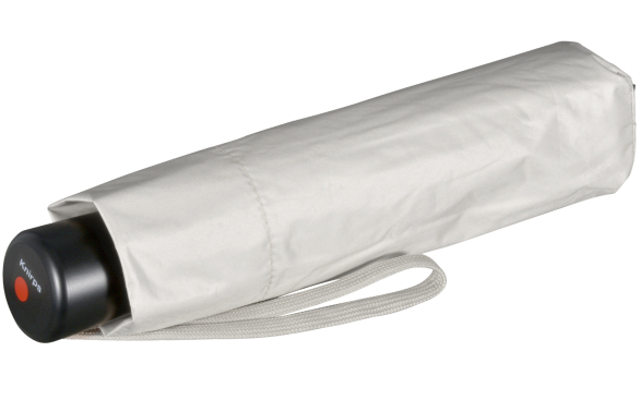 Knirps leichter Mini Sonnen-Regenschirm C.058 Manual mit UV- und Hitzeschutz - stone-silver