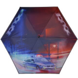 Knirps Kinder-Taschenschirm 4Kids reflective mit Reflexborte - Polizei