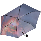 Knirps Kinder-Taschenschirm 4Kids reflective mit Reflexborte - Feuerwehr