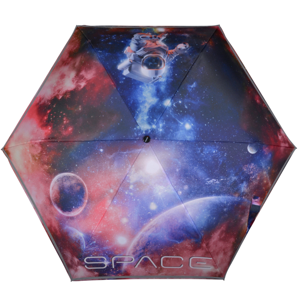Knirps Kinder-Taschenschirm 4Kids reflective mit Reflexborte - Space