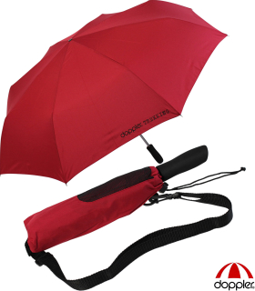 Partner- Taschenschirm Schirm Golf Regenschirm Trekking XXL Outdoor rot