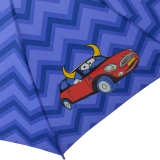 Stockschirm mit Auf Automatik Regenschirm - Kukuxumusu - Ochse im Mini - blau