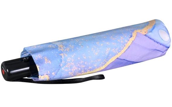 Knirps Taschenschirm Slim Duomatic Auf-Zu-Automatik mit UV- Schutz mit irisierender Beschichtung - Watercolor