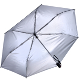 Knirps Taschenschirm Slim Duomatic Auf-Zu-Automatik mit UV- und Hitzeschutz - Silver Heatshield - Beige