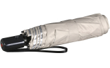 Knirps Taschenschirm Slim Duomatic Auf-Zu-Automatik mit UV- und Hitzeschutz - Silver Heatshield - Beige