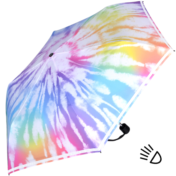 Knirps Kinder-Taschenschirm 4Kids reflective mit Reflexborte - Batik
