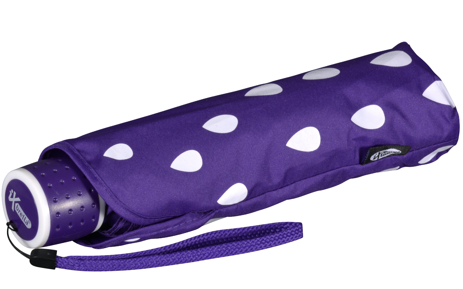 iX-brella Mini Kinderschirm mit Farbänderung bei Nässe - Raindrops - purple