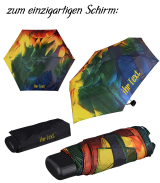 Taschenschirm Ultramini  | leicht und super kompakt  | 6 Streben aus Aluminium und Fiberglas | Individuell gestaltet