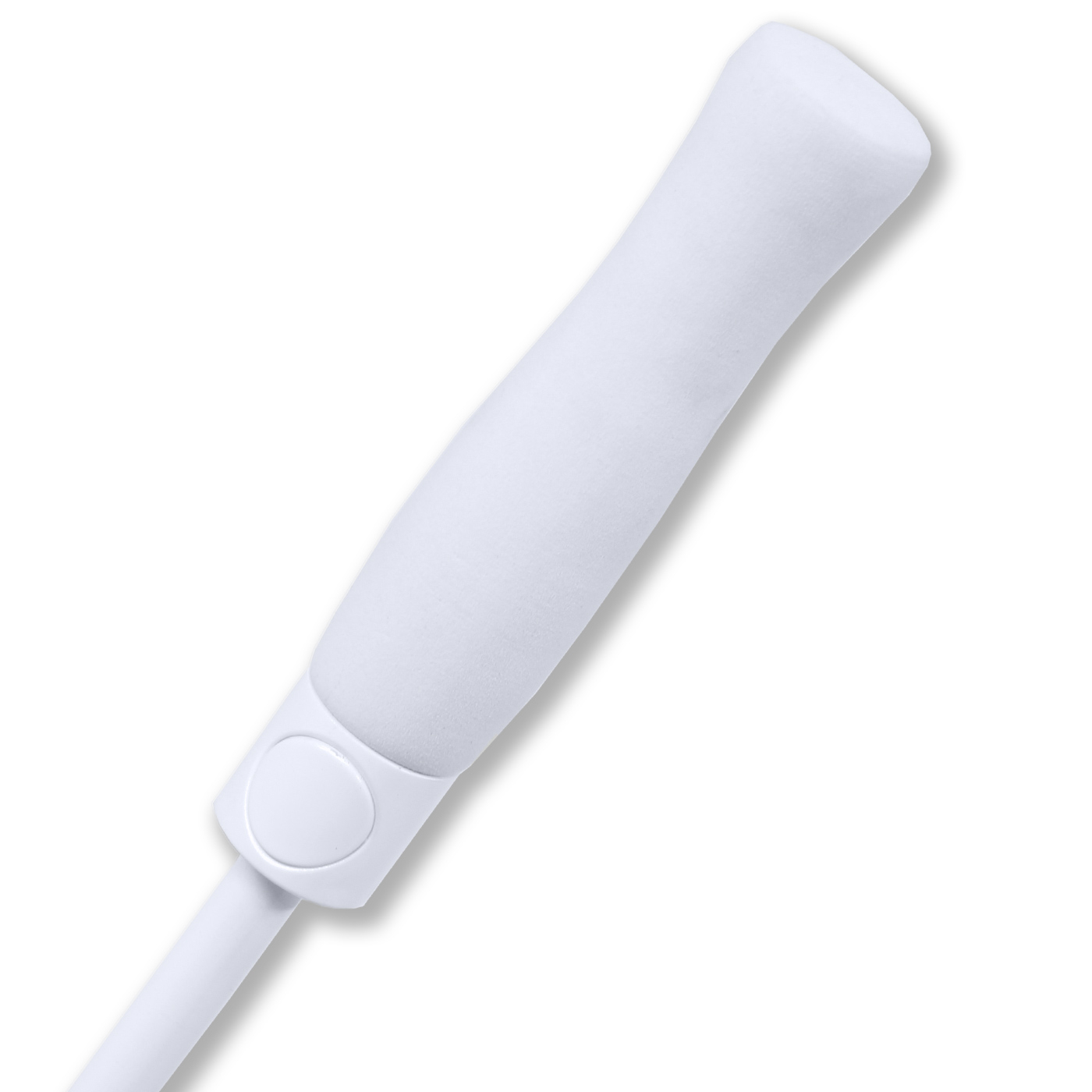 iX-brella weißer XXL Hochzeitsschirm Automatik - All In White - Eukalyptus personalisiert mit Namen