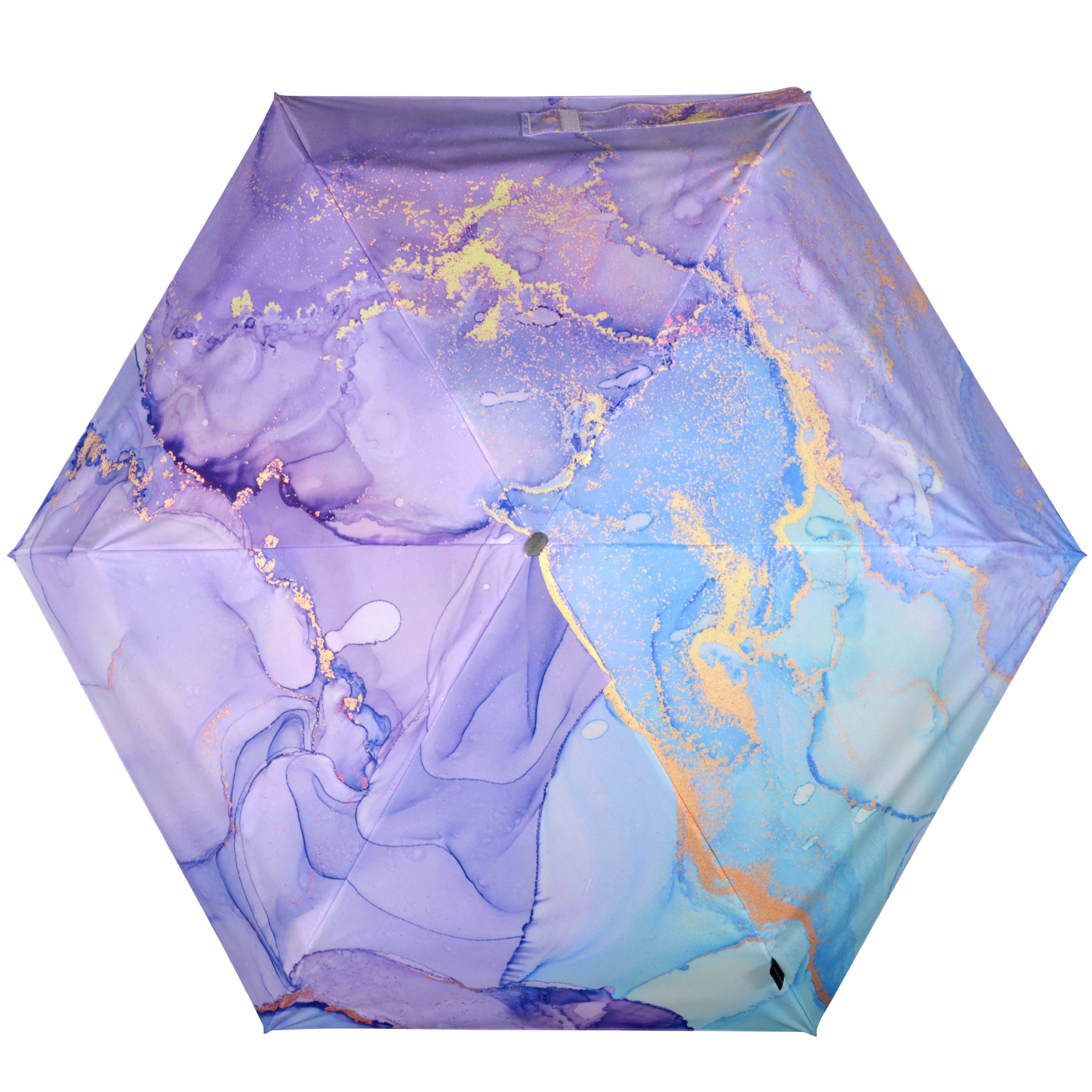 Knirps Taschenschirm Travel mit UV-Schutz mit irisierender Beschichtung - Watercolor