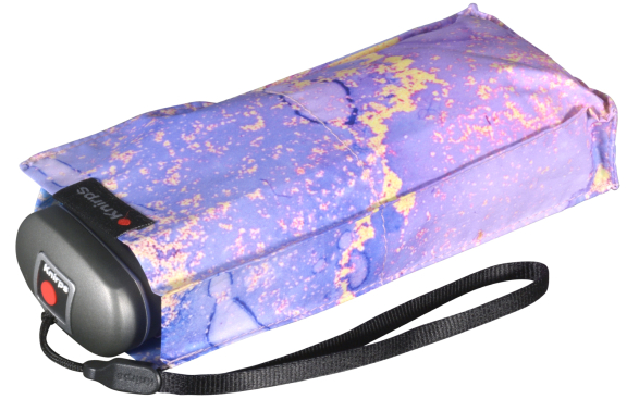 Knirps Taschenschirm Travel mit UV-Schutz mit irisierender Beschichtung - Watercolor