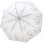 Doppler edler transparenter Regenschirm mit Automatik - Floral Dreams