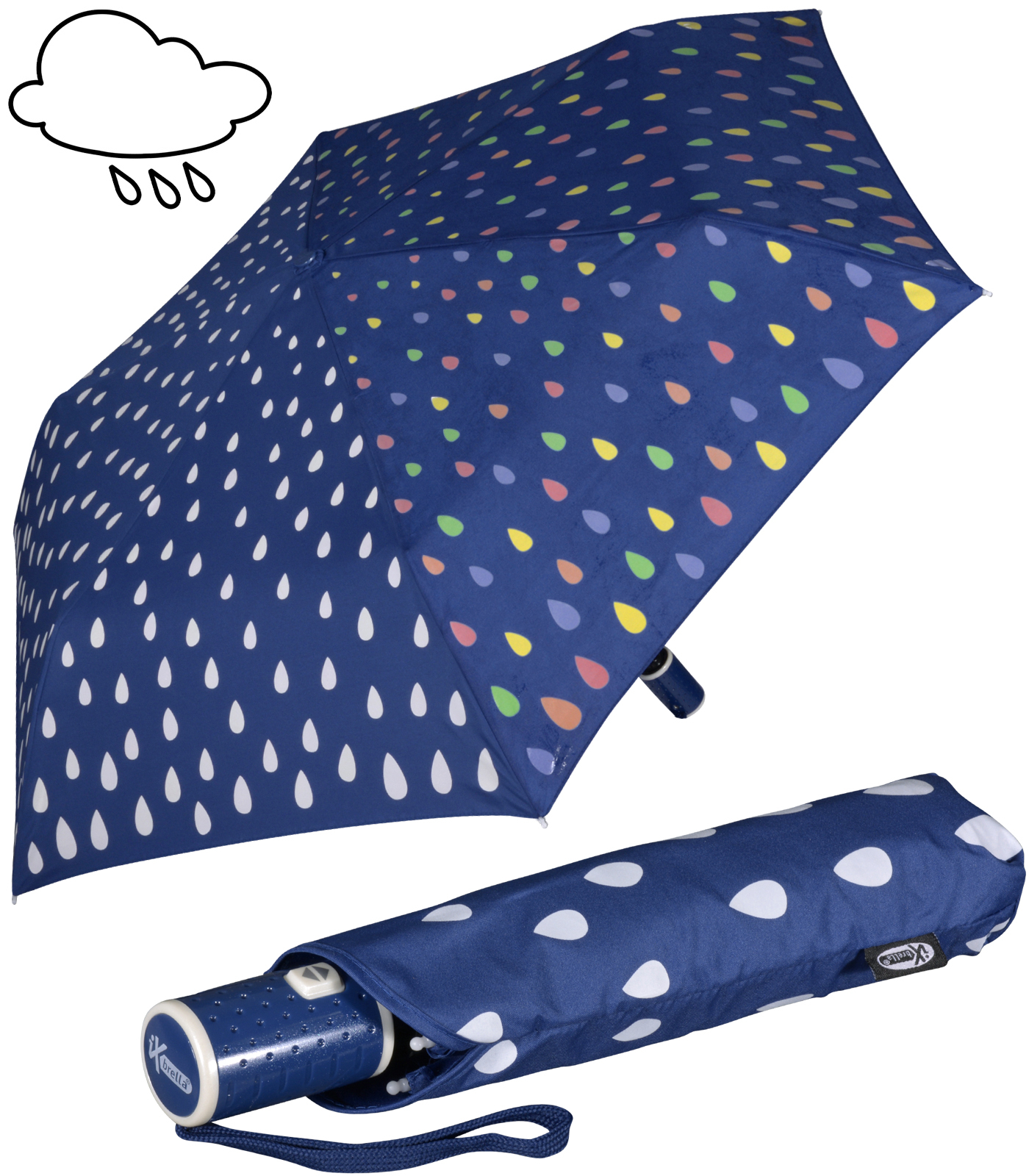 iX-brella Automatik Kinderschirm Safety Reflex extra...