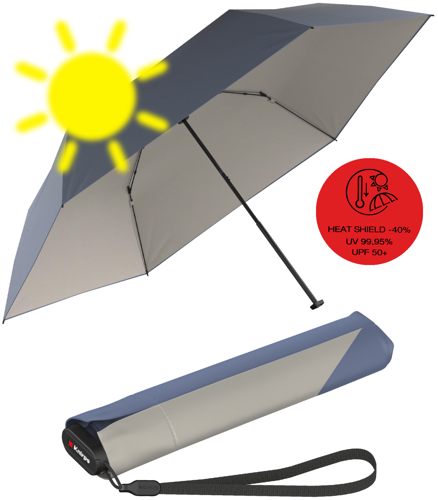 Knirps Taschenschirm US.050 Ultra Light Slim Manual mit...