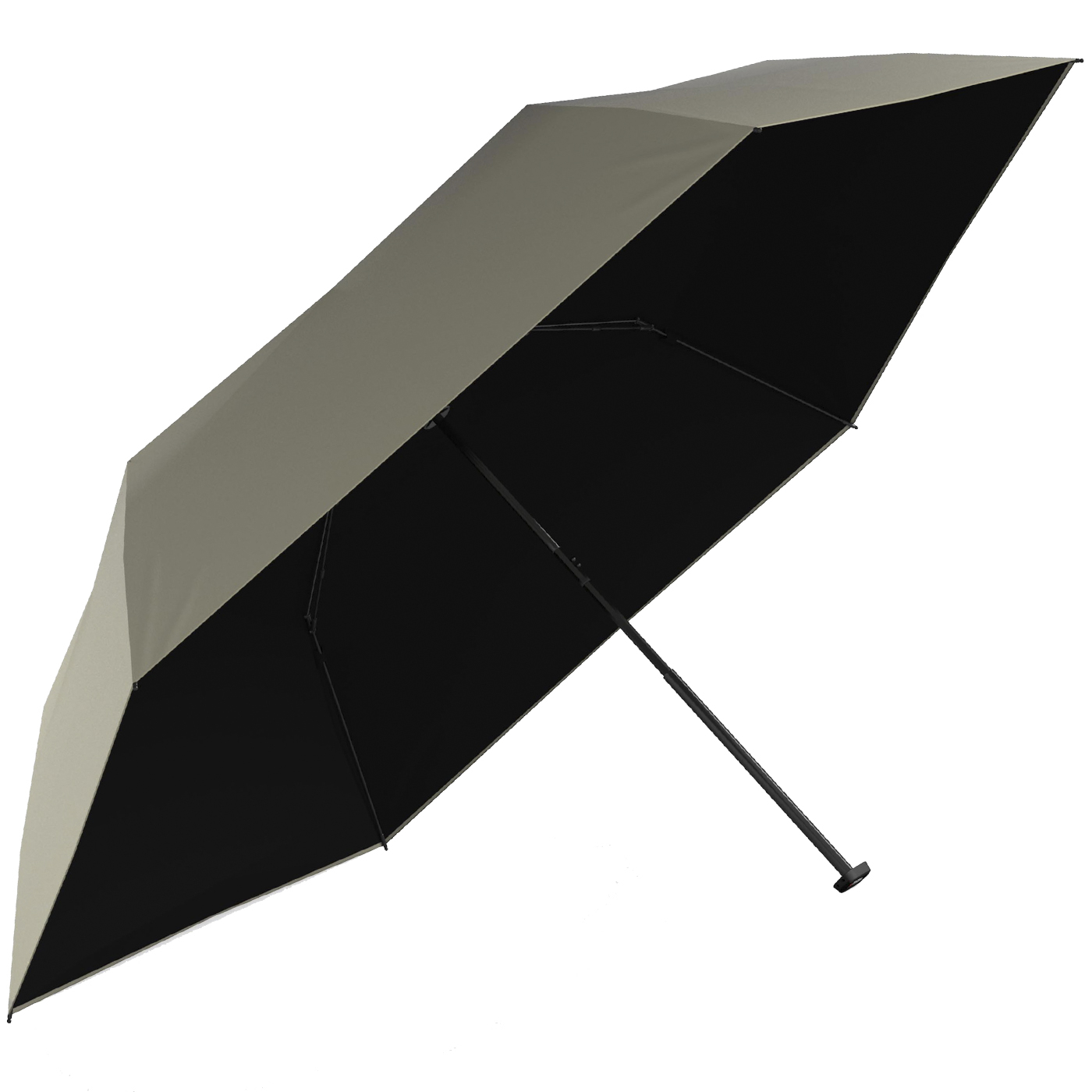 Knirps Taschenschirm US.050 Ultra Light Slim Manual mit UV- und Hitzeschutz - black heatshield - Moss