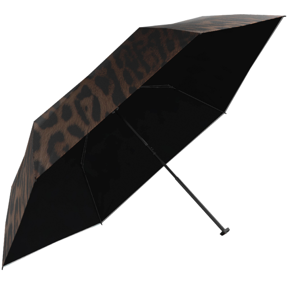 Knirps Taschenschirm US.050 Ultra Light Slim Manual mit UV- und Hitzeschutz - Leo - black heatshield