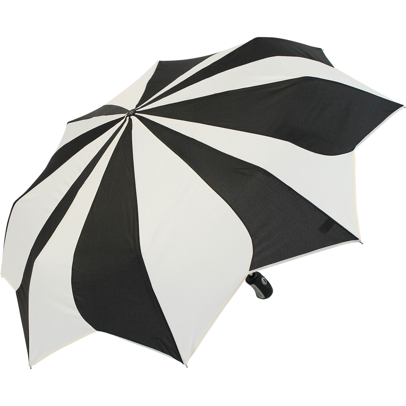 Damen Taschenschirm Pierre Cardin Auf-Zu-Automatik - Sunflower - schwarz-weiß - 2. Wahl