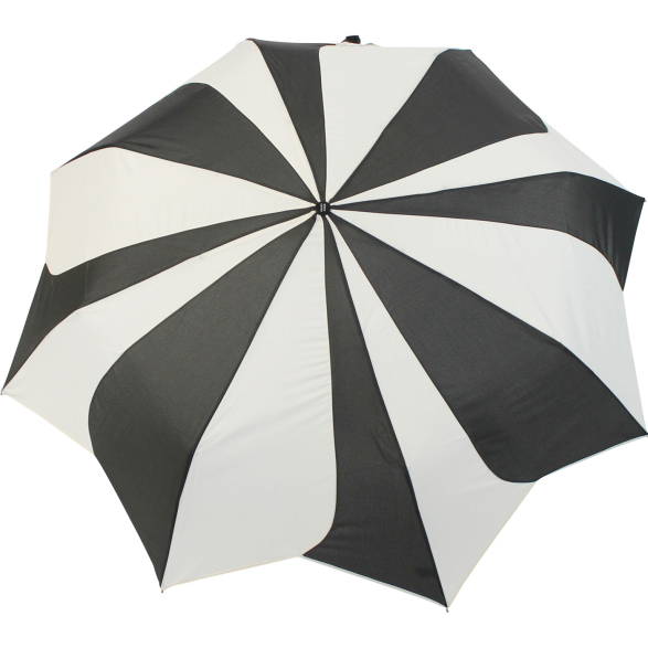 Damen Taschenschirm Pierre Cardin Auf-Zu-Automatik - Sunflower - schwarz-weiß - 2. Wahl
