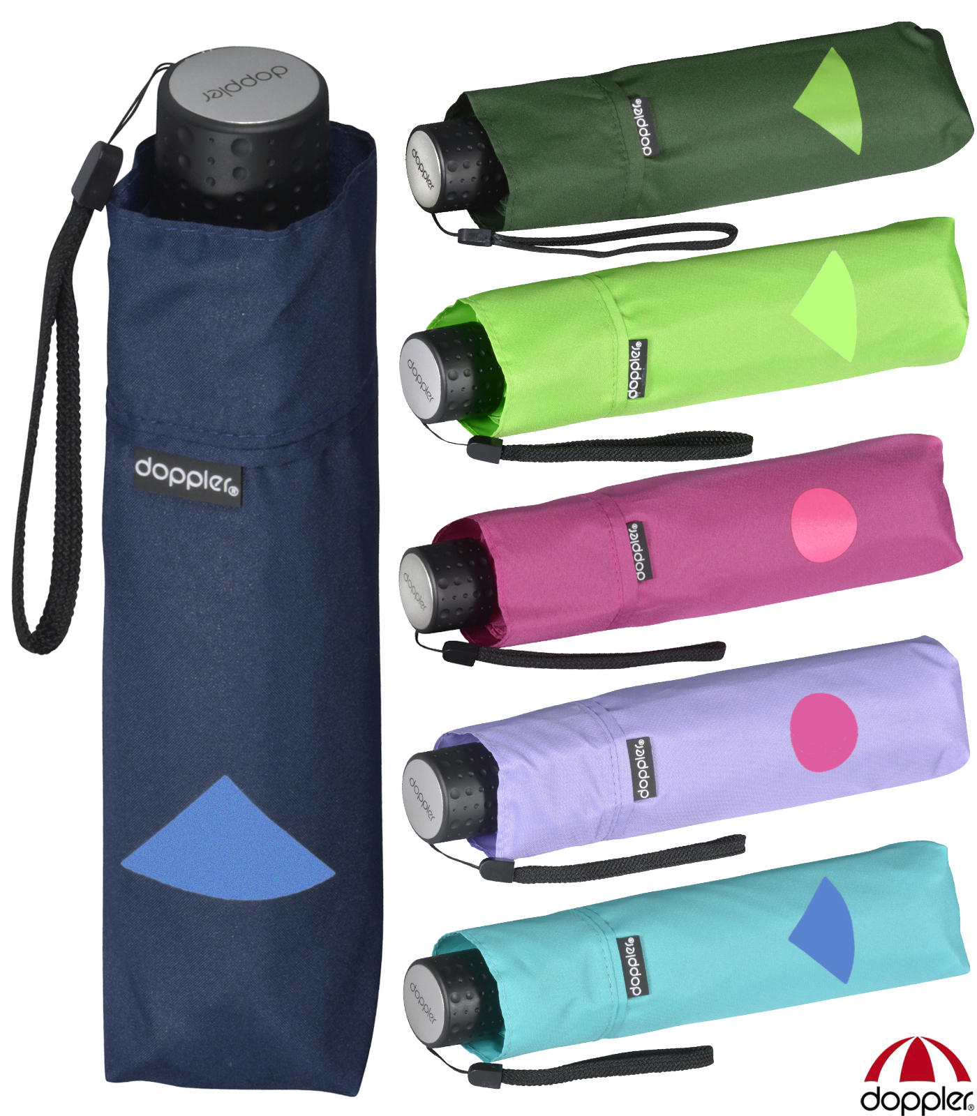 Doppler Mini Taschenschirm Havanna Kids Reflex mit...
