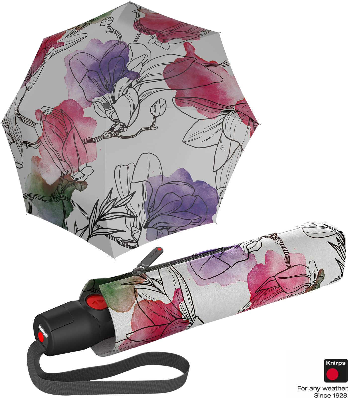 Knirps Taschenschirm T.200 Duomatic Iris pink