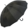 Golf Regenschirm Partner-Schirm XXL - 16 teilig schwarz